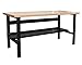 Greene B-307M-1 B-Series Maple Top, Bench with Lower Shelf, 32.5" Height, 84" Width, 30" Length