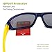 RIVBOS Rubber Kids Polarized Sunglasses With Strap Glasses Shades for Boys Girls Baby and Children Age 3-10 RBK003 （Navy Blue）
