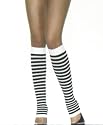Opaque Stripe Leg Warmers