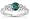 1/3 Carat T.W Blue and White Diamond Ring in 10K White Gold