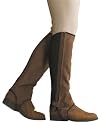 Dublin Comfort Suede Half Chaps, in your choice of black or brown