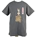 ボーイズ・ガールズキッズハーフスリーブ[Warner Bros]和柄Ｔシャツバックスバニー(ブラック-（黒）◇120)