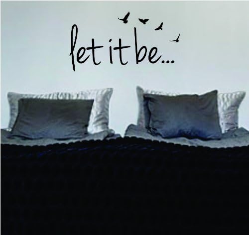 Let It Be Version 2 The Beatles Quote Decal Wall Vinyl Art Sticker Music