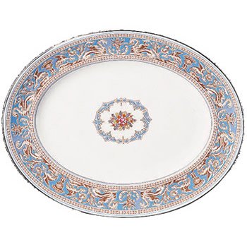 Wedgwood - Florentine Turquoise, Oval Dish 35cm