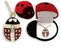 LADYBUG Crystal Necklace in Red Ladybug Gift Box