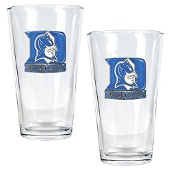 Duke Blue Devils NCAA 2pc Pint Ale Glass Set by Great American Products