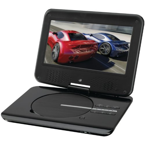 GPX PD931B 9 Inch Swivel Screen Portable DVD Player (Black)