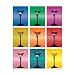 Professionally Framed Martini Glasses (Pop Art 1 - Small) Art Poster Print - 16x20 with RichAndFramous Black Wood Frame