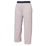 Heather Gray solid color jersey elastic waist comfortable unisex pants pajamas leisure, no fly, 5 adult sizes