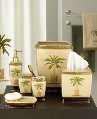 Avanti "Banana Palm" Wastebasket