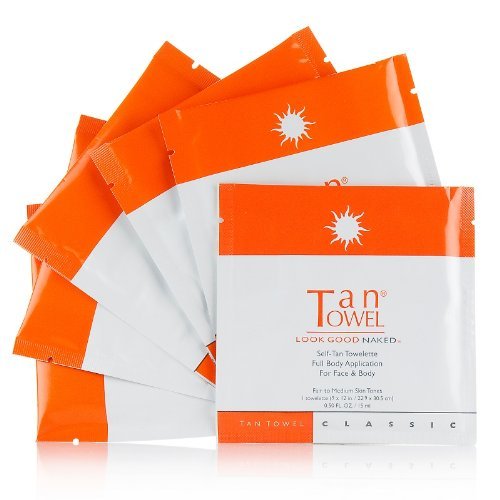 TanTowel Full Body CLASSIC - 6 Pack (for FAIR to MEDIUM Skin Tones)
