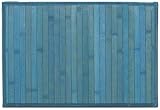 Laser Printed Split Bamboo Cadet Blue Placemat 18" x 12" Set / 6