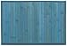 Laser Printed Split Bamboo Cadet Blue Placemat 18" x 12" Set / 6