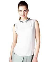 Limited Collection Sequin Embellished Collar Blouse