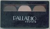 PALLADIO SHELL EYESHADOW TRIOS WITH ANGLER, FLAT, EYE BLENDING and SMUDGE BRUSHES PTS12