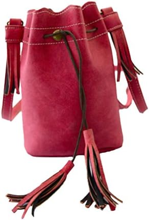 Wantop Fashion Retro Leather Shoulder Bags for women - Pink