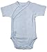 Kushies Packaged Layette Wrap Short Sleeve Bodysuit, Blue