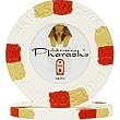 Set of 10 White Pharaoh's Club & Casino PaulsonT Top Hat & Cane Chip