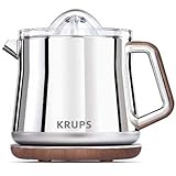 Krups ZX800 Silver Art Collection Citrus Press, Stainless Steel/Chrome