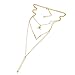 Onnea Layered Vertical Bar Pendant Charms Necklace