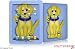 iPad Skin - Puppy Dogs on Blue - fits Apple iPad by WraptorSkinz