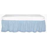 Tadpoles Classic Gingham Crib Skirt - Blue by Tadpoles