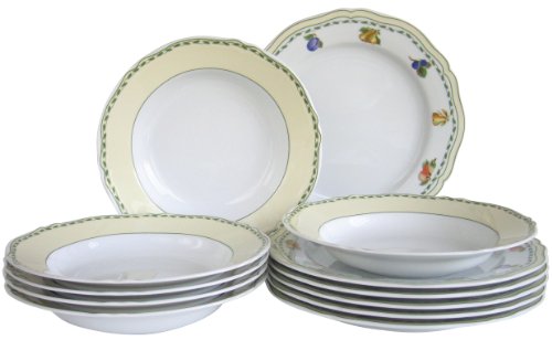 Creatable 13124 0 Tafelservice, Alba Obst, 12-teilig