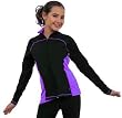 Chloe Noel J06 Black/Purple Princess Seam Skate Jacket - Child Large