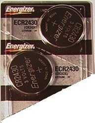 2packEnergizerCR2430LithiumCoinButtonCellbattery