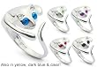 Adjustable Cat Ring (open back - one size fits all rings) Steel Ring
