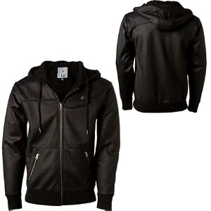 Volcom Faux Leather Too Full-Zip Hooded Sweatshirt - Men's