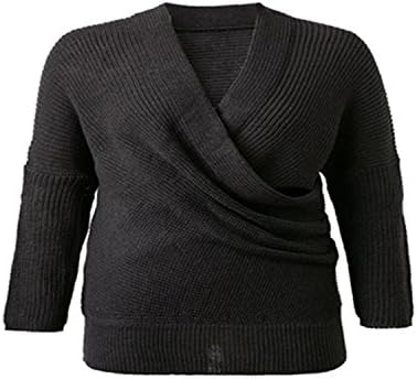 Changde360 Warm Irregular Off Shoulder V Neck Sexy Mini Sueter Mujer Knitted Sweater Women Winter Autumn 2016 Casual Knitting Pullovers Sweaters BlackOne Size Soft