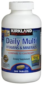 Kirkland Signature Daily Multi Vitamins & Minerals Tablets, 500-Count Bottle