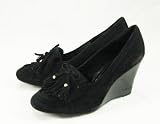Coach Terri Kidsuede Black Women's Wedges