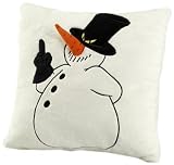 Heunec 601871 - Peter Maffays Drache Tabaluga Kuschelkisse Schneemann Arctos, 25x25  cm