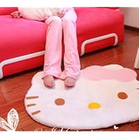Hello Kitty diecut face shape Area Rug 30 X 25 inches