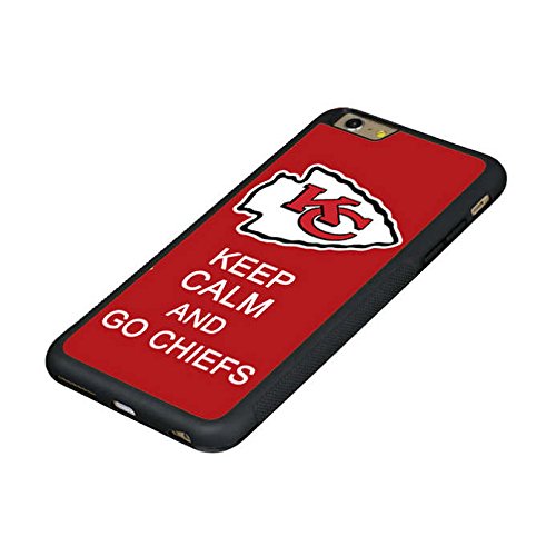 3CGear-iPhone 6 Plus/iPhone 6s Plus TPU Rubber Case with Kansas City Chiefs team logo,with Tempered Glass Screen Protector