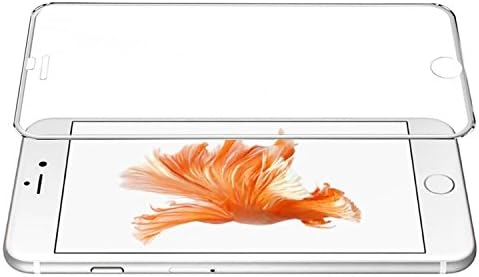 LOFS Ballistic Tempered 9H 3D Curved Surface Glass Metal Frame Screen Protector for iPhone 6 Plus / 6S Plus - Silver