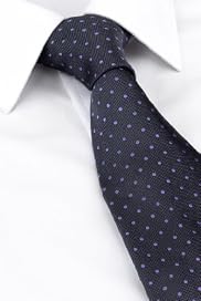 Ultimate Performance Pure Silk Textured Spot Woven Tie [T12-7946-S]