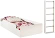 South Shore 3360087 Contemporary Logik Loft Top Bunk and Ladder in Pure White
