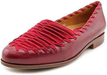 Earthies Women's Fontana Deep Red Full-Grain Leather Loafer 12 M