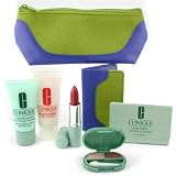 Travel Set: Eye M/U Remover+ B/Moisture+ E/Shadow Duo+ Lipstick+ Oil Blotting Sheets.... 6pcs + 1bag