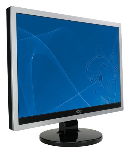 Aoc 919 VWA+ 48,2 cm (19 Zoll) Widescreen, 16:10 TFT Monitor analog + digital (Kontrastverh&auml;ltnis 60000:1, Reaktionszeit 5ms) silber und schwarz