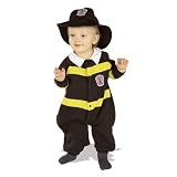 Rubies Costume Co. EZ-On Romper Costume, Lil Firefighter, 6 to 12 Months