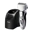 Panasonic ES8109S Men's 3-Blade (Arc 3) Wet/Dry Nanotech Rechargeable Electric Shaver with Vortex Cleaning System, Silver