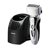 Panasonic ES8109S Men's 3-Blade (Arc 3) Wet/Dry Nanotech Rechargeable Electric Shaver with Vortex Cleaning System, Silver ~ Panasonic