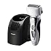 Panasonic ES8109S Men's 3-Blade (Arc 3) Wet/Dry Nanotech Rechargeable Electric Shaver with Vortex Cleaning System, Silver