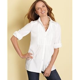 Buy Charter Club Shirt, Roll Sleeve Cotton Poplin Tunic by Charter Club