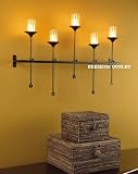 IRON WROUGHT CANDLE HOLDERS