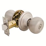 Master Lock CAC0315 Residential Knob Lockset, Modified Ball Knob,� Privacy Lock, Satin Nickel